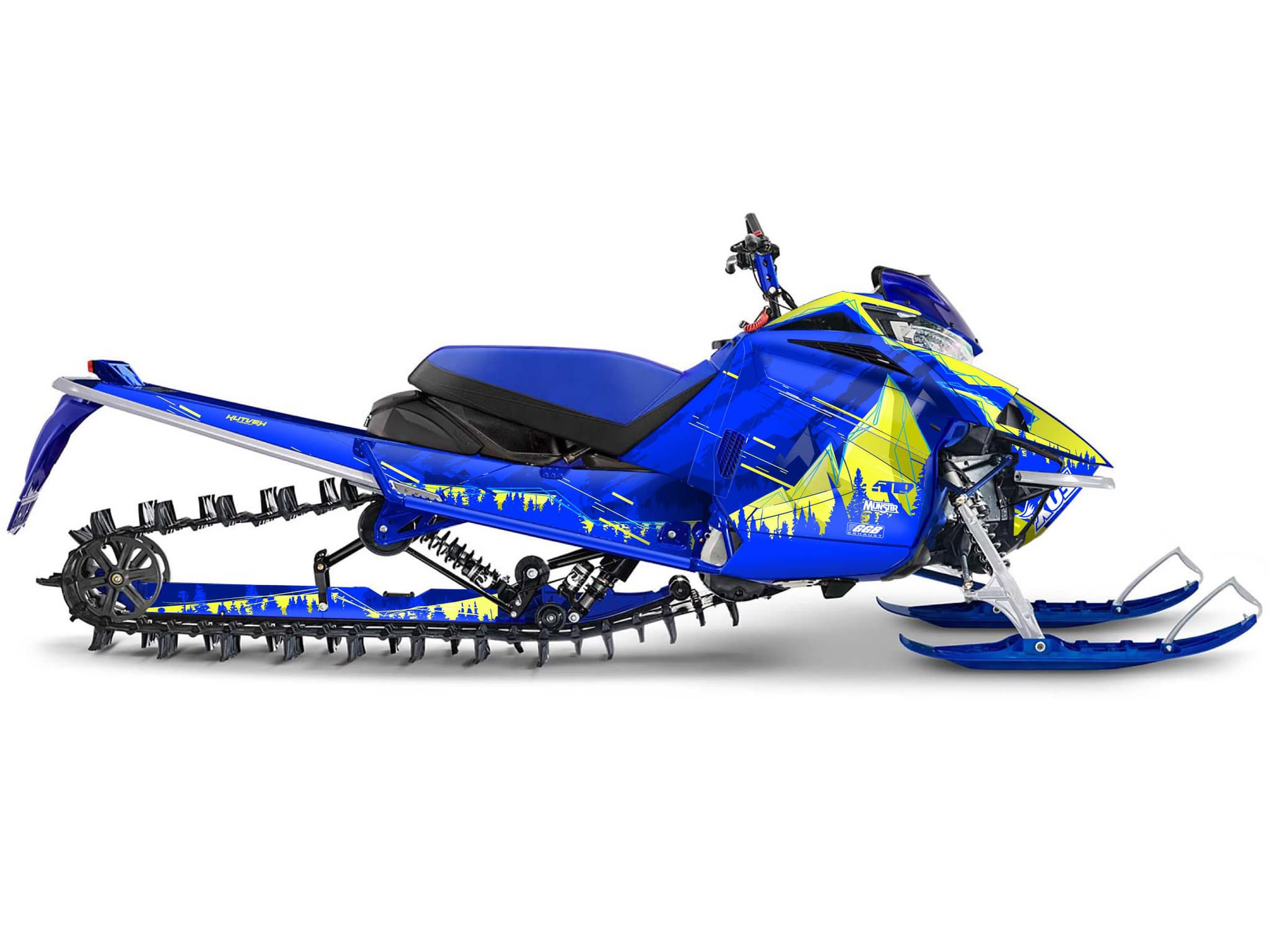 Kit graphique Motoneige YAMAHA APEX METEOR Jaune