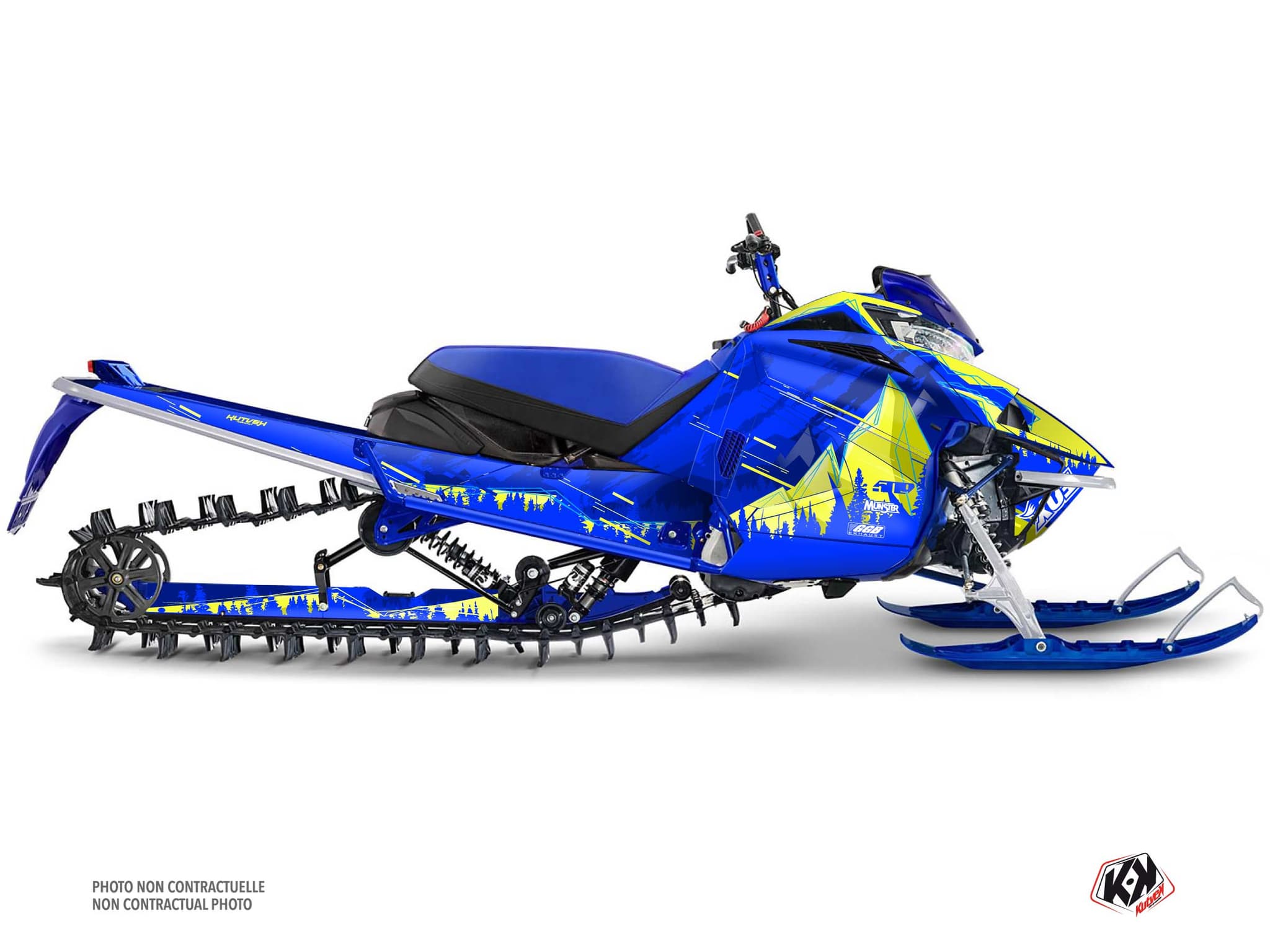 kit déco motoneige yamaha sx venom mountain meteor jaune