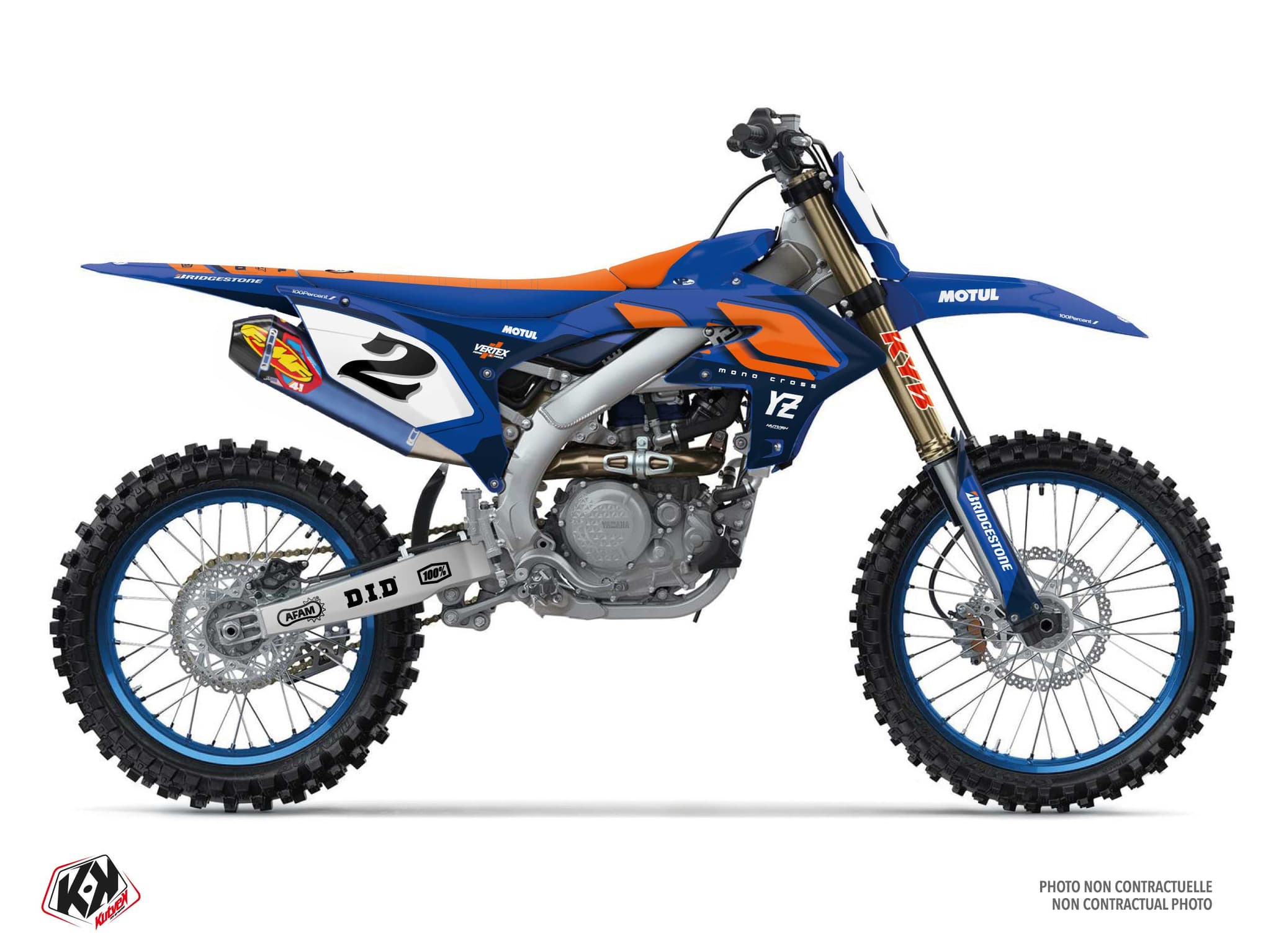 Dirt Bike YAMAHA YZ 450 F MILLESIME Orange graphic kit