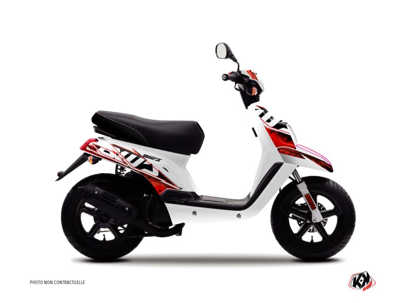 kit graphique scouter yamaha bw's mission rouge
