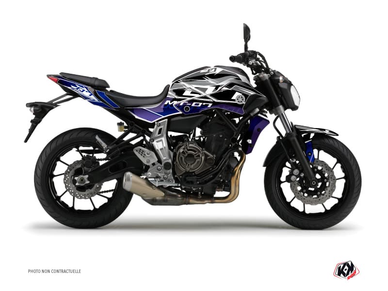 street bike yamaha mt 07 mission blue graphic kit