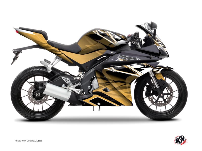 Kit graphique Moto Mission Yamaha R125 Marron