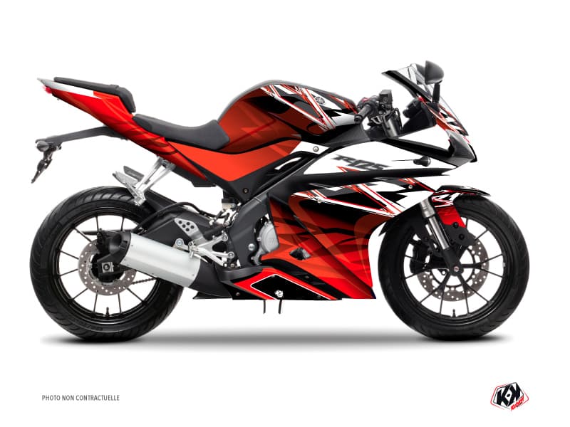 Kit graphique Moto Mission Yamaha R125 Rouge
