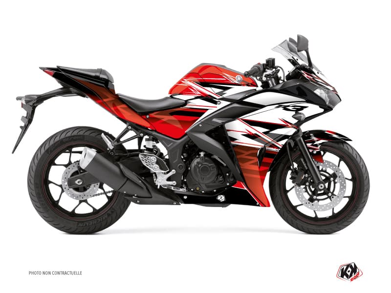 Kit graphique Moto Mission Yamaha R3 Rouge | Yamaha | Kutvek