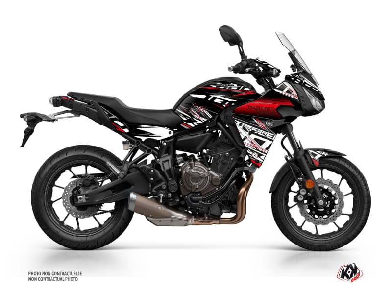 Kit Graphique Moto Mission Yamaha TRACER 700 Noir Rouge