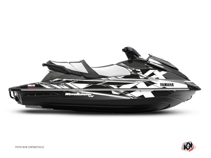kit graphique jet-ski mission yamaha vx noir gris