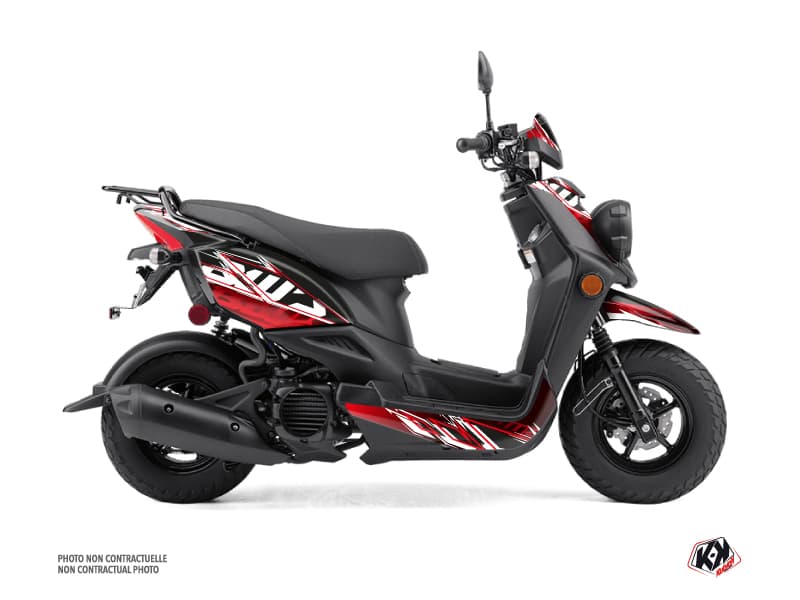 Yamaha BWS 50 - ZUMA 50F Scooter Mission Graphic Kit Black Red | Yamaha | Kutvek