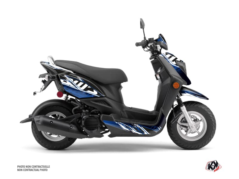 Kit graphique Scooter Mission Yamaha ZUMA 50FX Noir Bleu