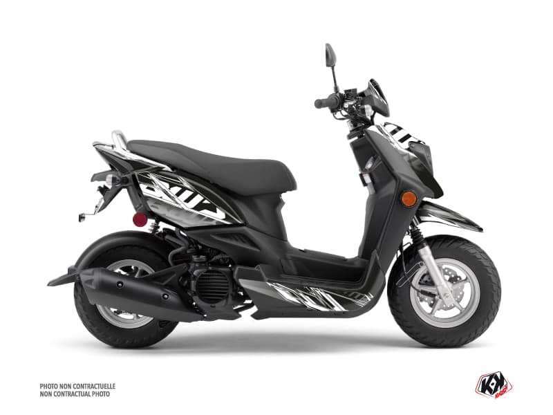 kit graphique scouter yamaha zuma 50 fx mission noir-gris