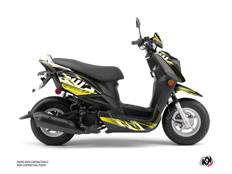 Kit graphique Scooter Mission Yamaha ZUMA 50FX Noir Jaune