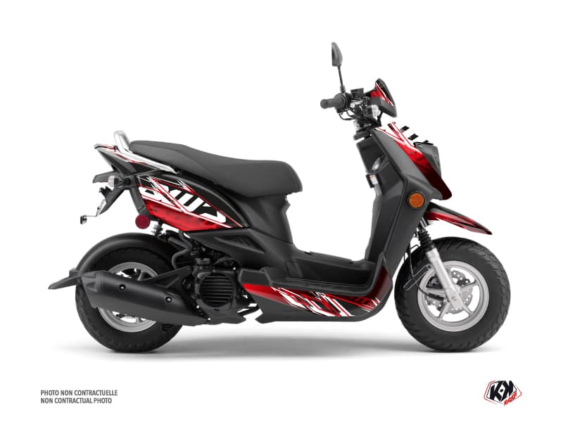kit graphique scouter yamaha zuma 50 fx mission noir-rouge