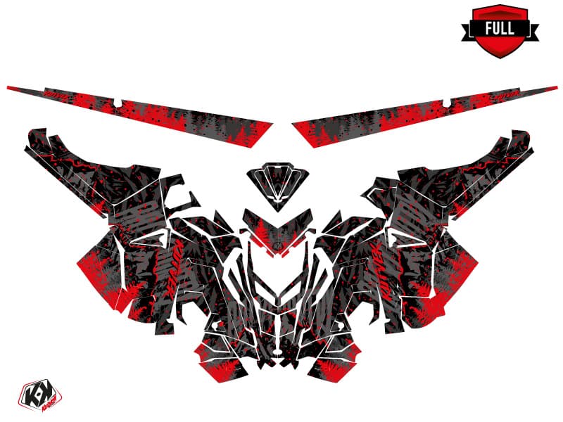 kit de decoração motoneige polaris rmk pro matryx backcountry preto-vermelho | Polaris | Kutvek