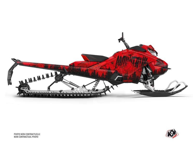 Kit déco BACKCOUNTRY Rouge MOTONEIGE SKIDOO BACKCOUNTRY X-RS 850 E-TEC