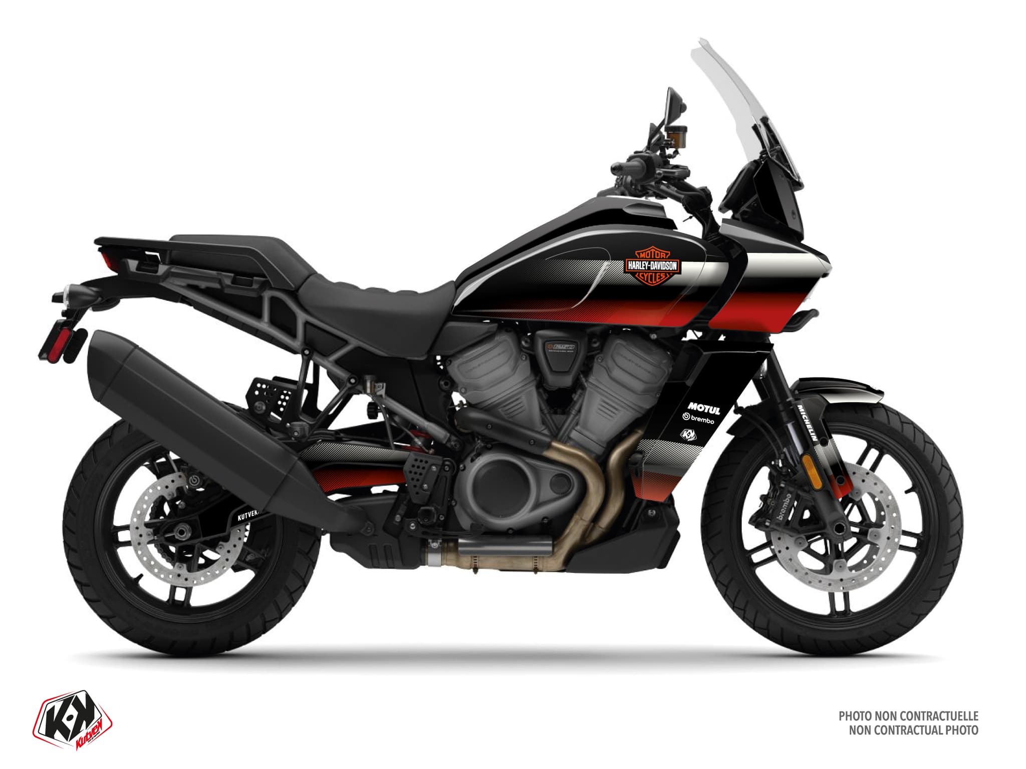 Kit graphique Moto HARLEY DAVIDSON PAN AMERICA 1250 MURK Bordeaux