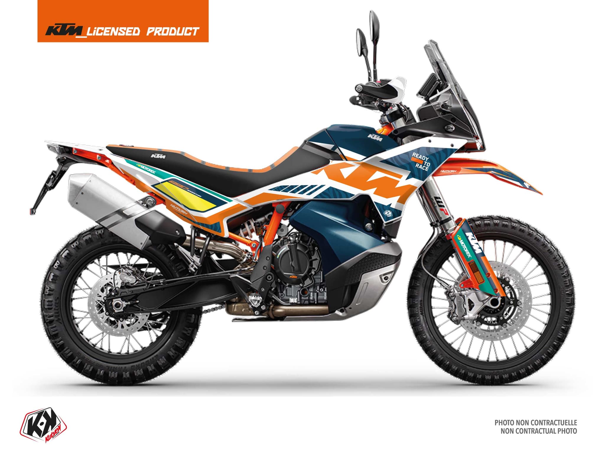 street bike ktm adventure 890 r nakuru blue graphic kit