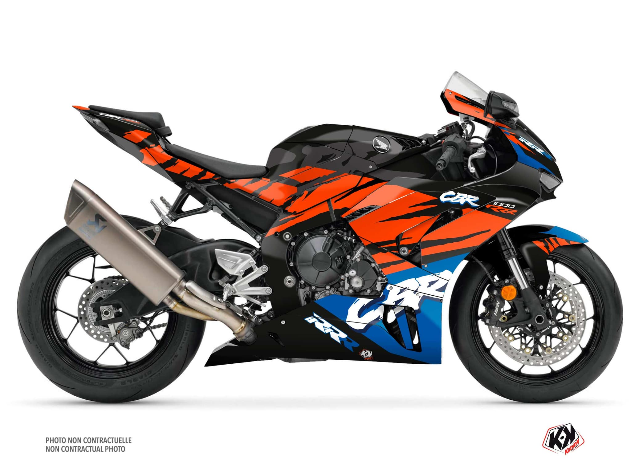 Kit Graphique Moto Nineties Honda CBR 1000 RR-R Noir | Honda | Kutvek