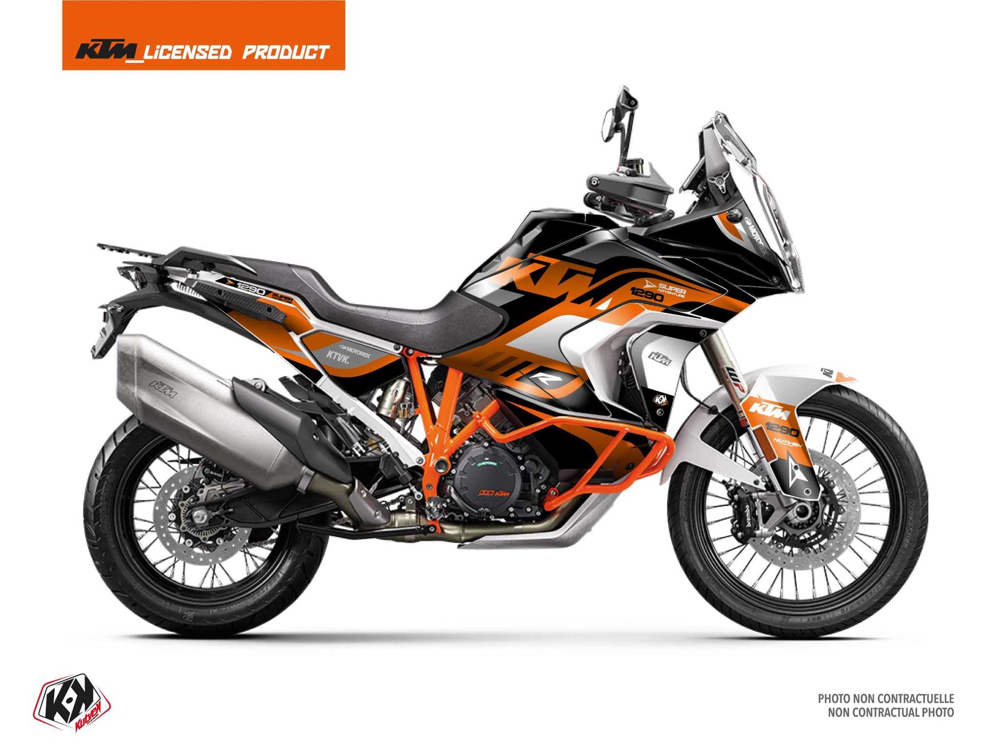kit graphique moto ktm super adventure 1290 r northcape noir