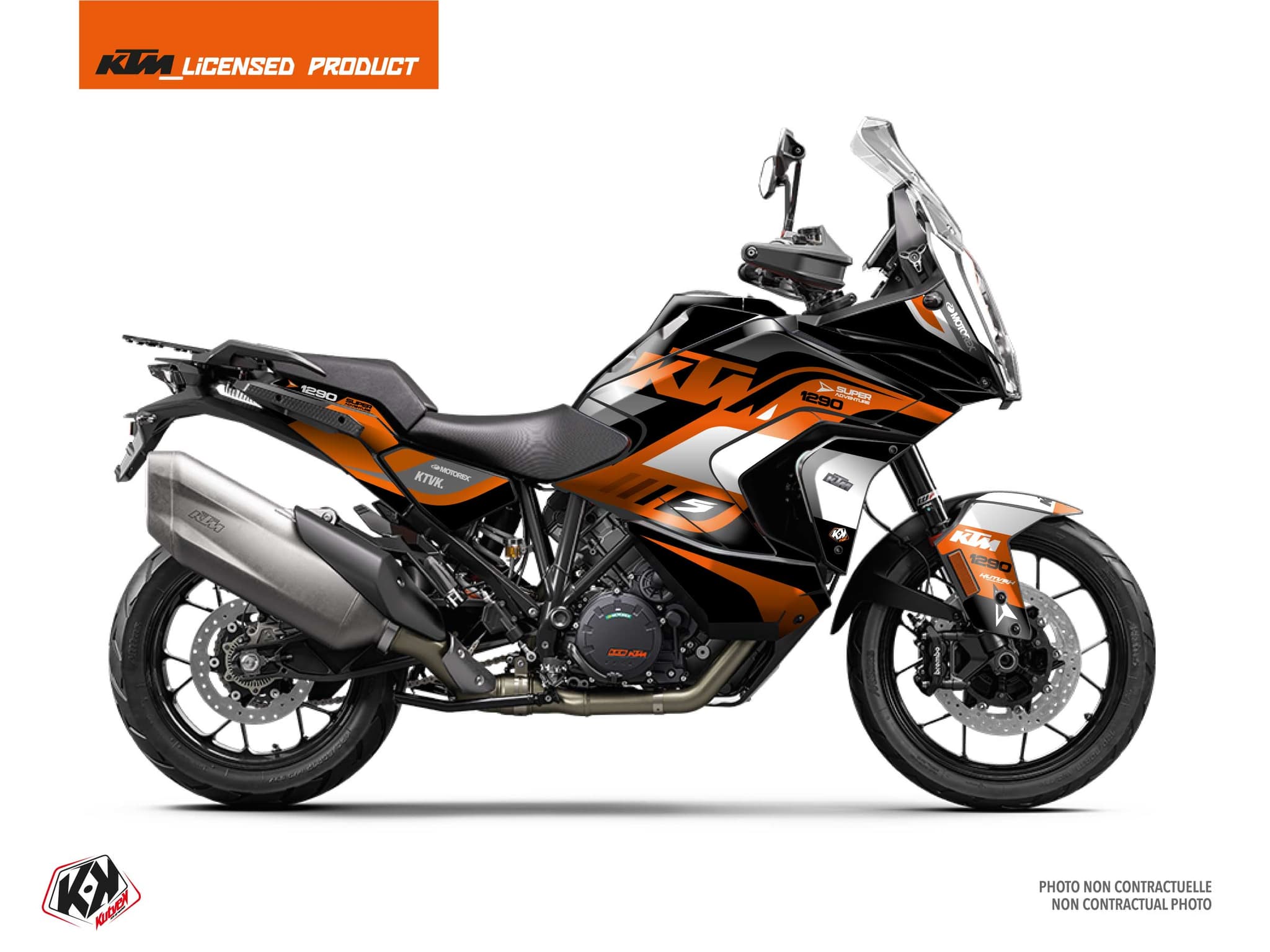 kit graphique moto ktm super adventure 1290 s northcape noir