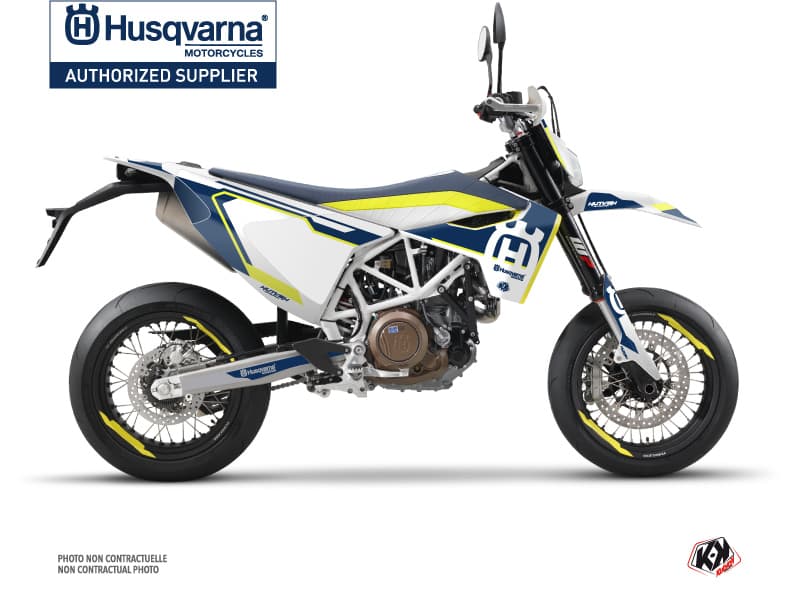 kit graphique moto husqvarna supermoto 701 nova bleu | Husqvarna | Kutvek