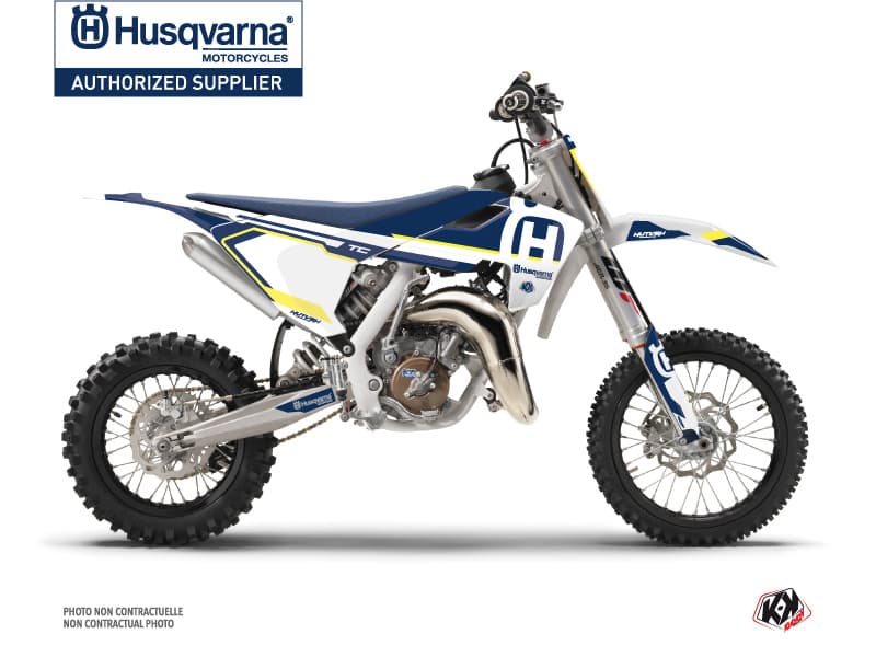 deko-set moto-cross nova husqvarna tc 65 blau