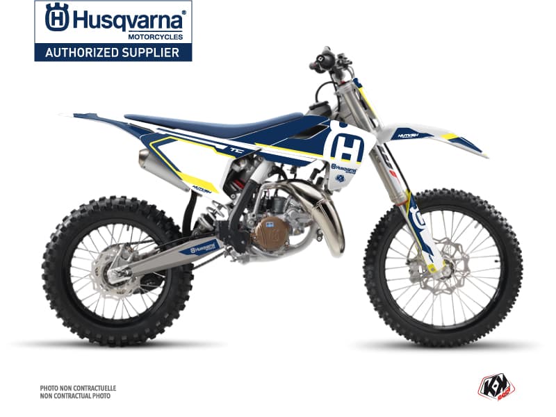 deko-set moto-cross nova husqvarna tc 85 blau