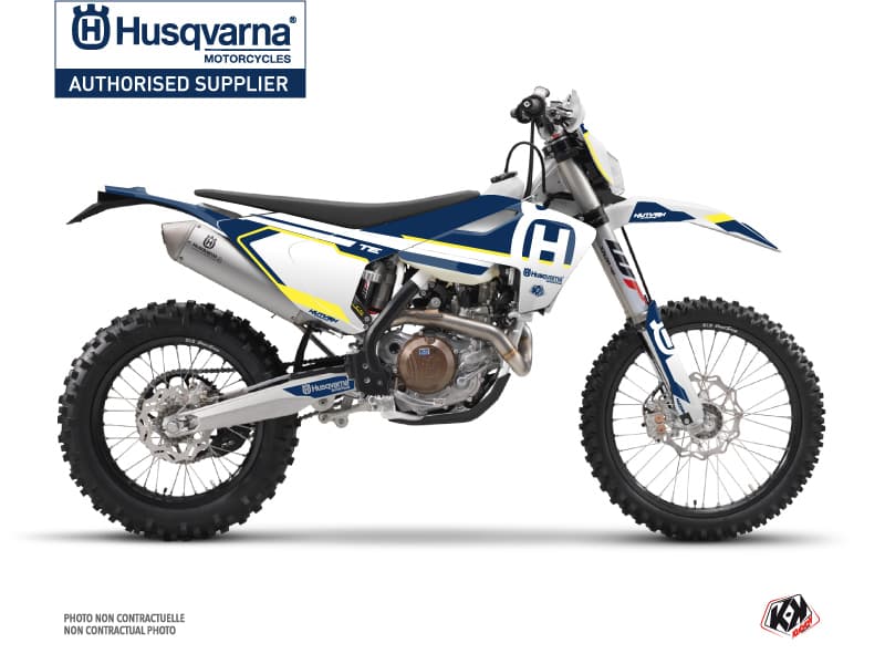 deko-set moto-cross nova husqvarna 250 te blau