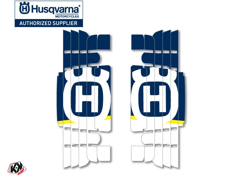 kit graphique grilles de radiateur nova husqvarna te-fe 2017-2018 bleu