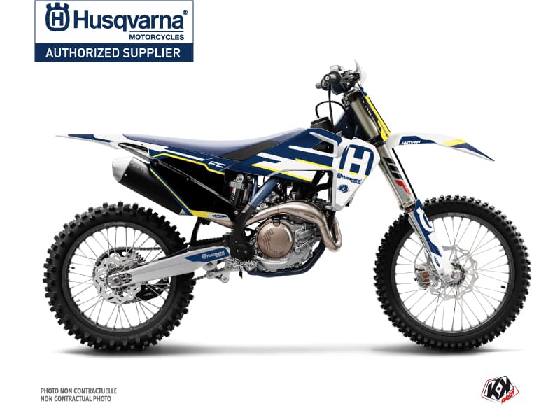 deko-set moto-cross nova husqvarna fc 250 blau
