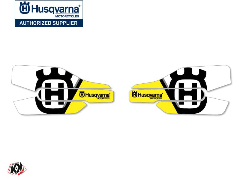 kit graphique stickers de protège mains nova motocross husqvarna te-fe noir