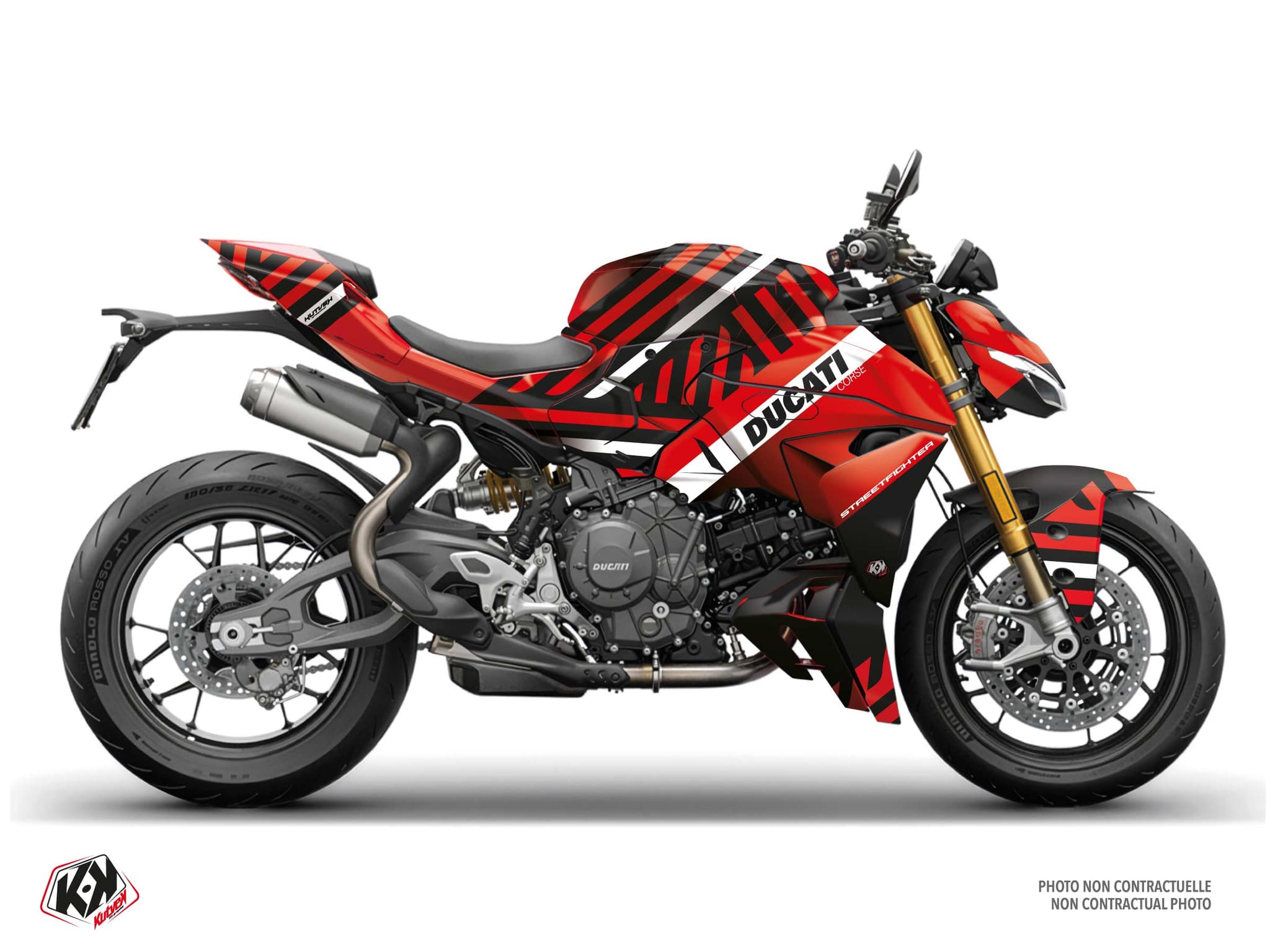 kit graphique moto ducati streetfighter 890 v2 nyx rouge