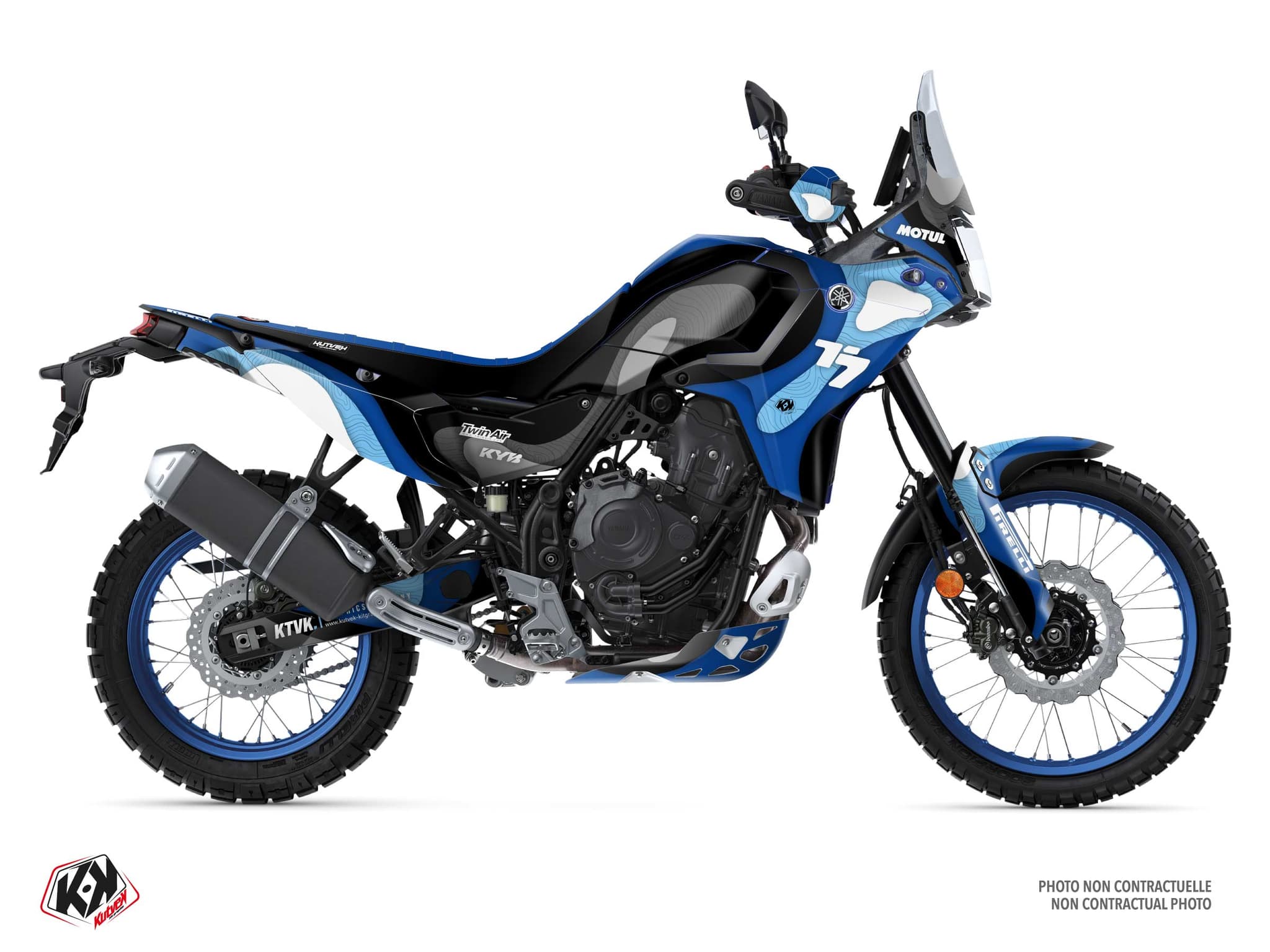 Kit graphique Moto YAMAHA TENERE 700 OASIS Bleu