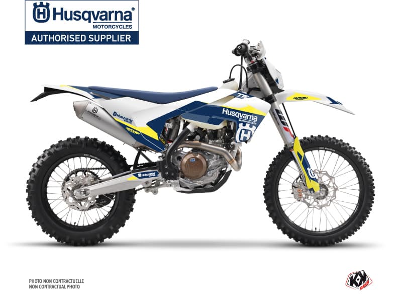 deko-set moto-cross orbit husqvarna 300 te weiß