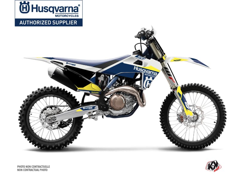deko-set moto-cross orbit husqvarna fc 250 weiß