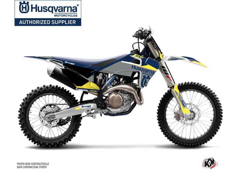 deko-set moto-cross husqvarna fc 250 orbit grau