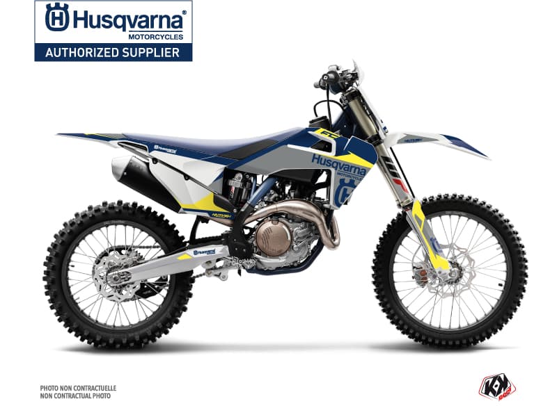 deko-set moto-cross orbit husqvarna fc 450 grau