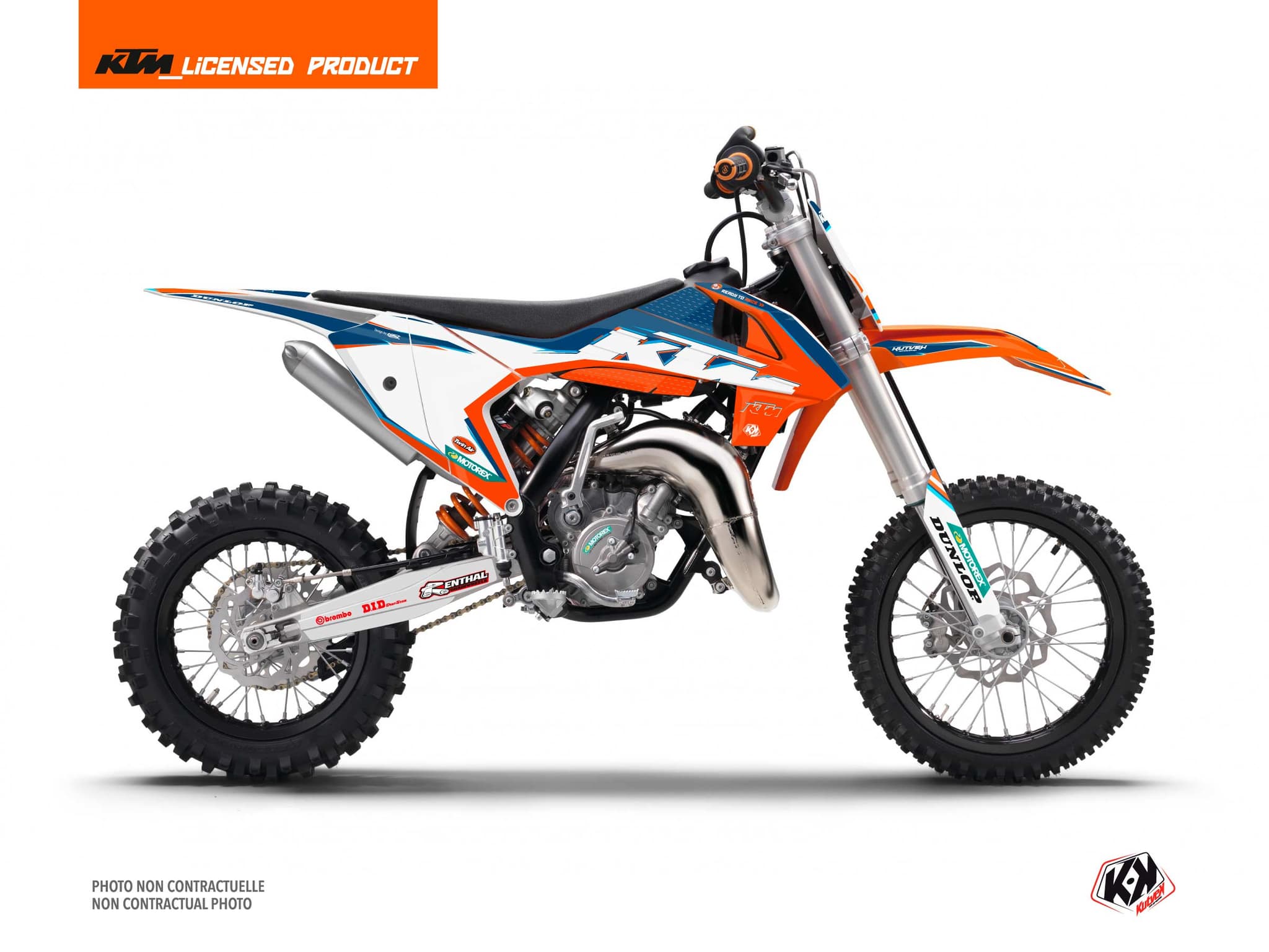 deko-set moto-cross origin-k22 ktm 65 sx blau