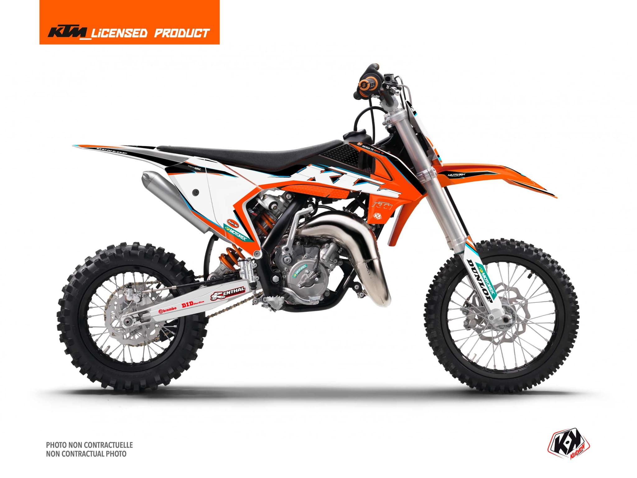 deko-set moto-cross origin-k22 ktm 65 sx schwarz