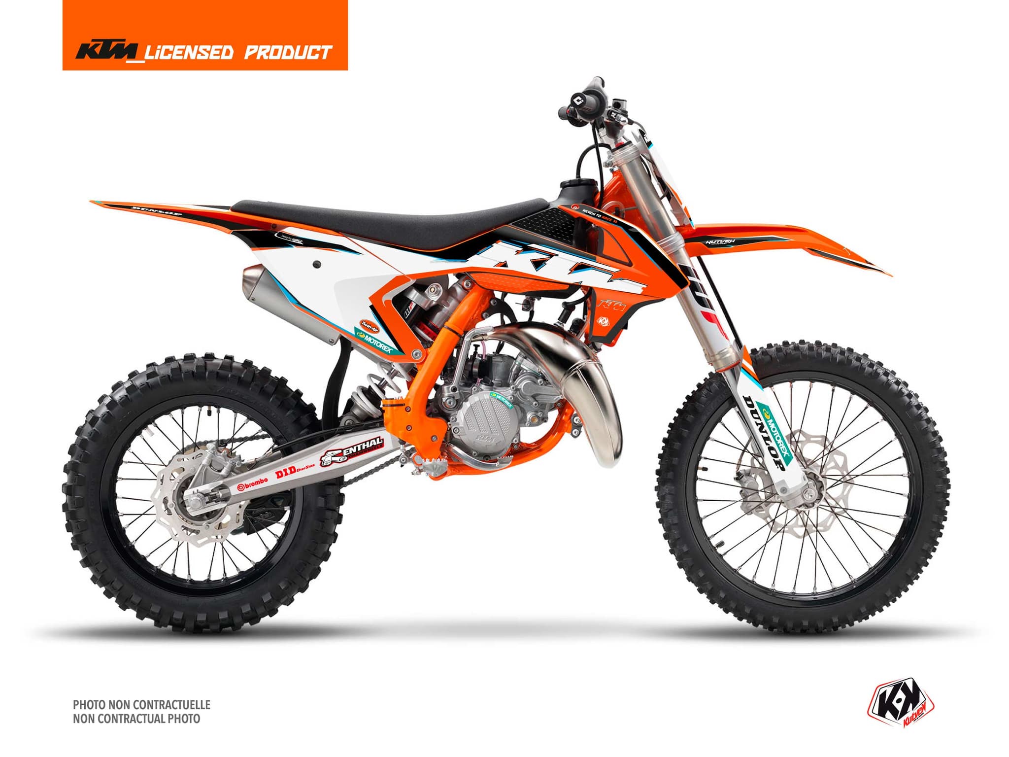 deko-set moto-cross origin-k22 ktm 85 sx schwarz