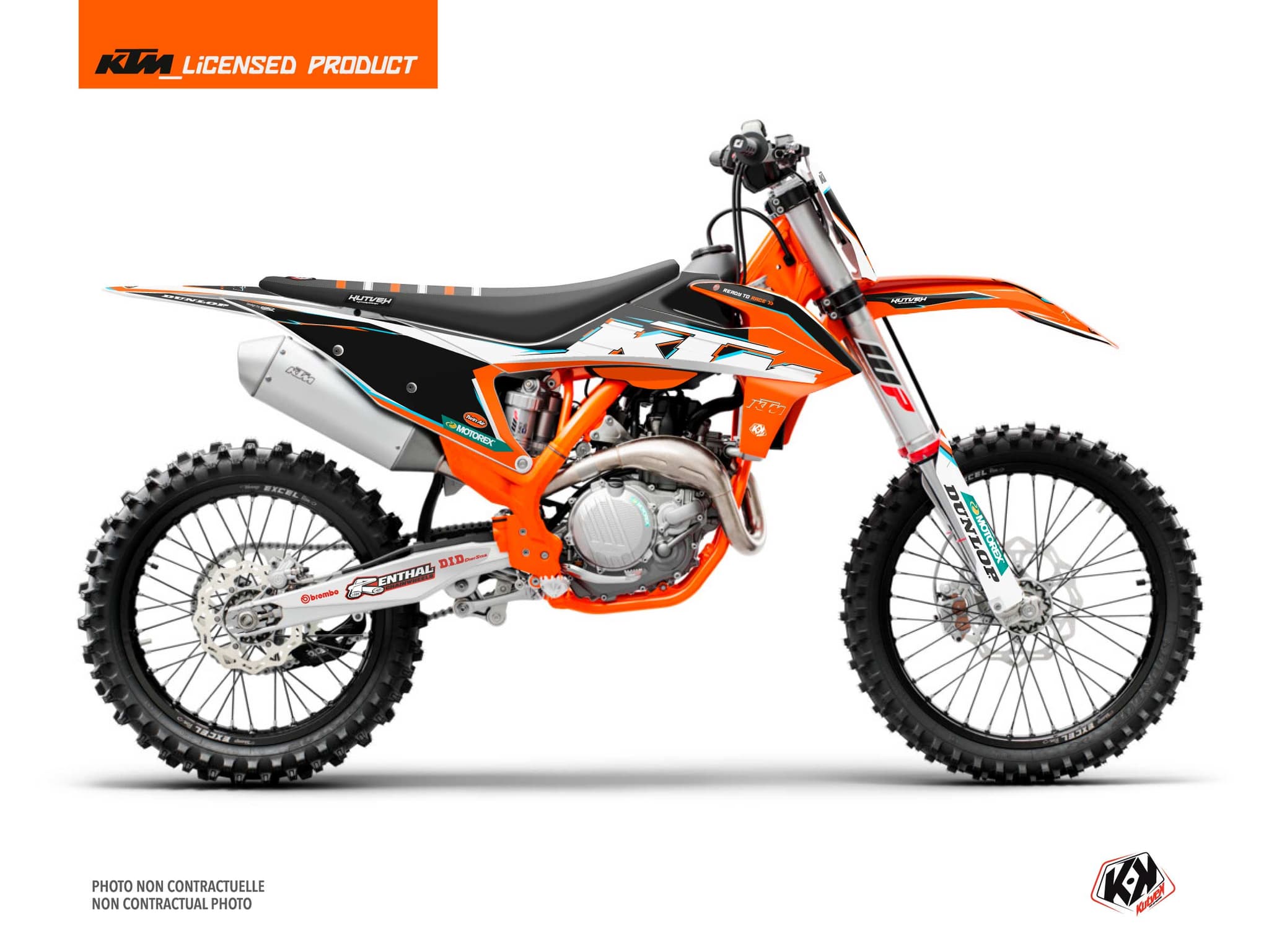 deko-set moto-cross ktm sx 150 origin k22 schwarz