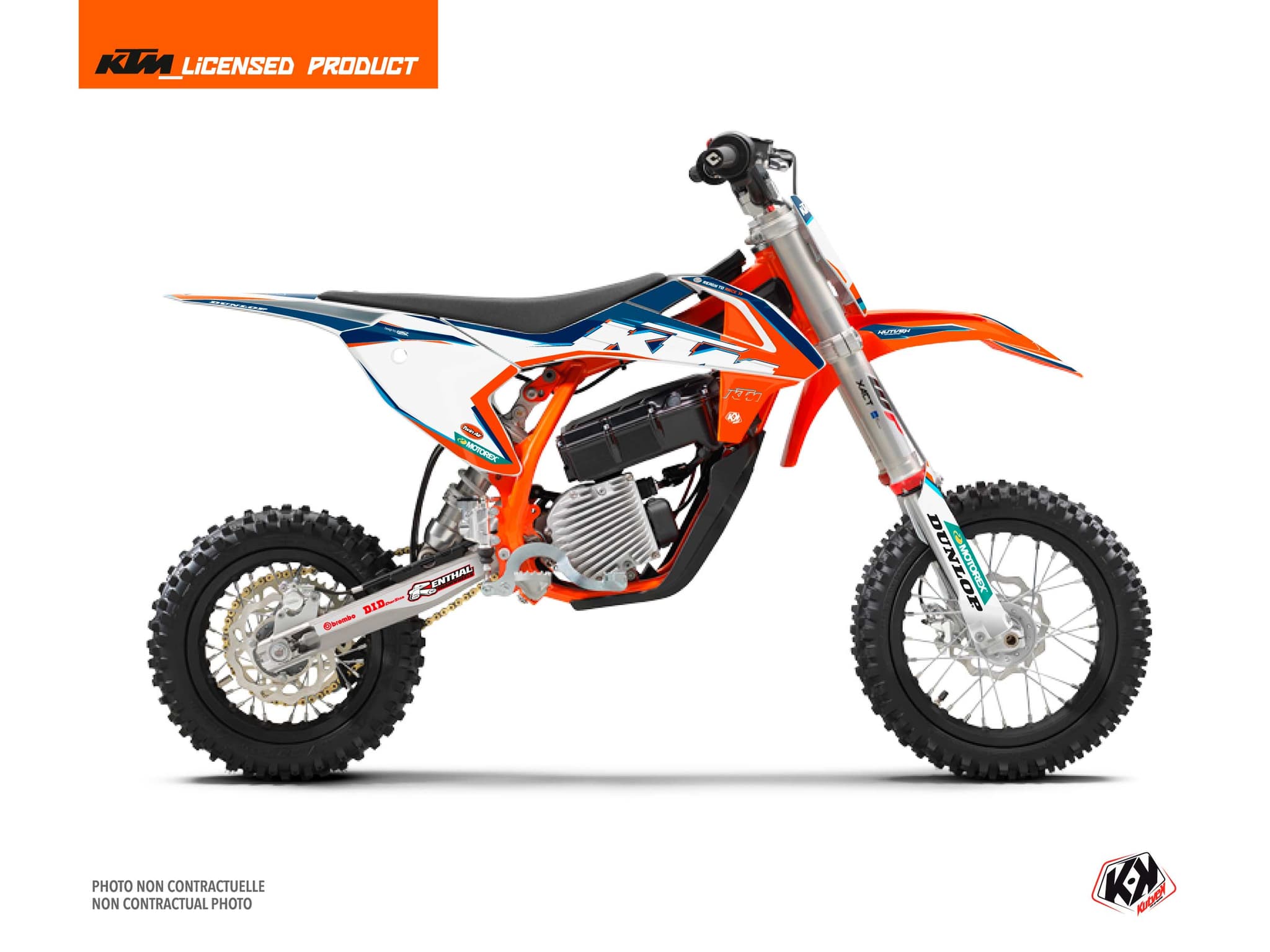 deko-set moto-cross origin-k22 ktm sx-e 5 blau