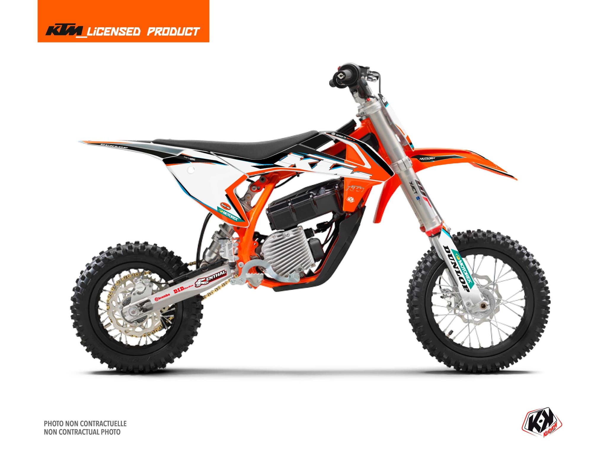 deko-set moto-cross origin-k22 ktm sx-e 5 schwarz