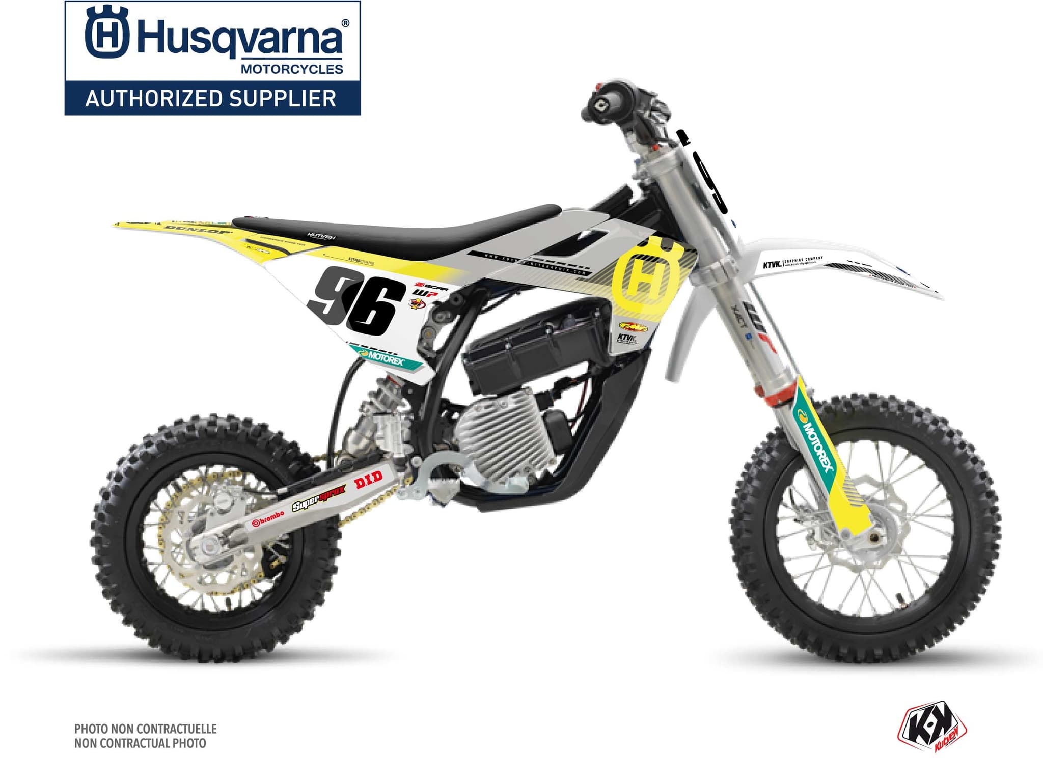 kit graphique motocross husqvarna e e5 origin k24 gris | Husqvarna | Kutvek