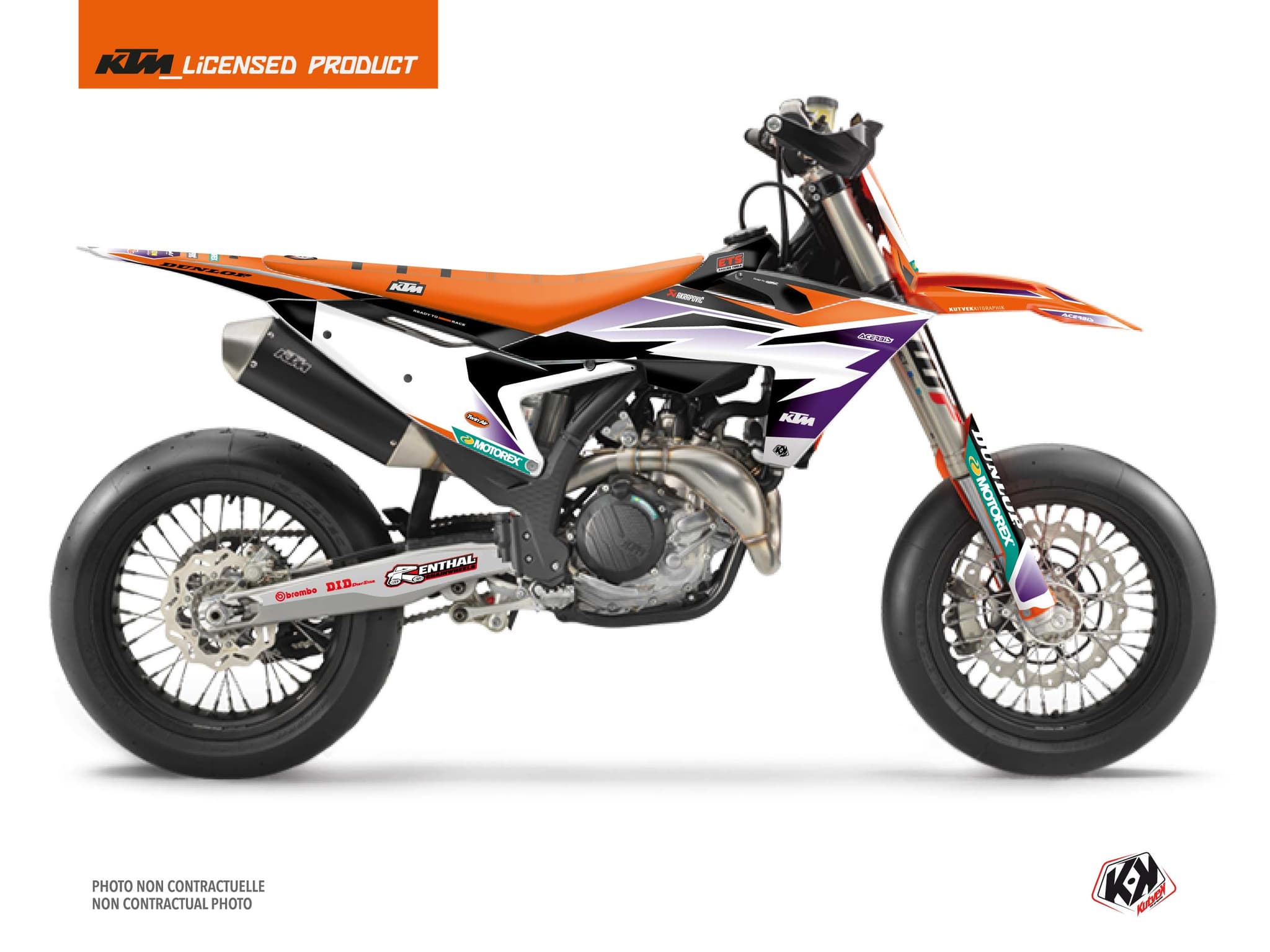 kit graphique motocross ktm smr 450 origin k24 orange