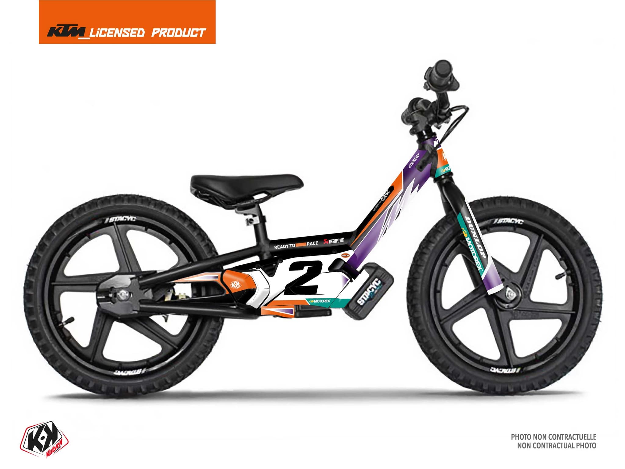 Graphic Kit Balance Bike Stacyc EDrive 16 Origin K24 Orange