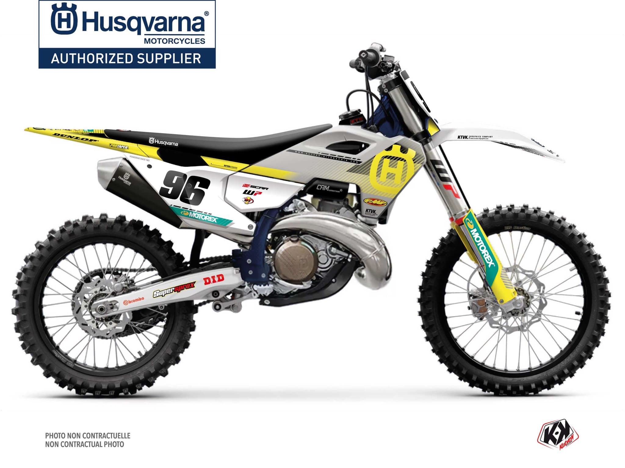kit graphique motocross husqvarna tc 250 origin k24 gris