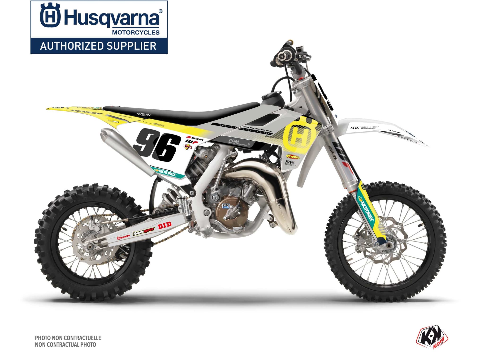 kit graphique motocross husqvarna tc 65 origin k24 gris