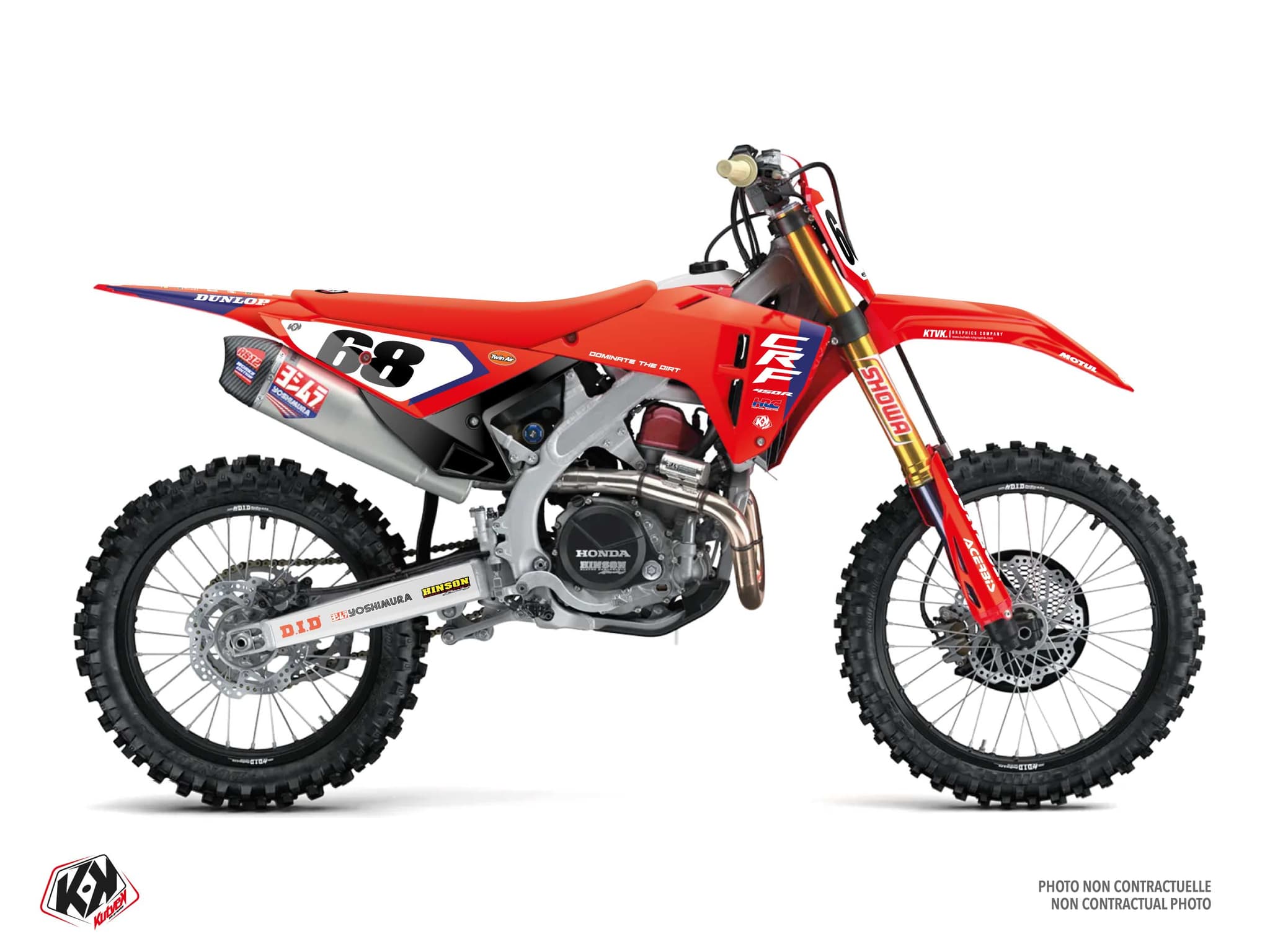 Honda CRF 450 R Origin K25 Red Dirt Bike Graphic Kit