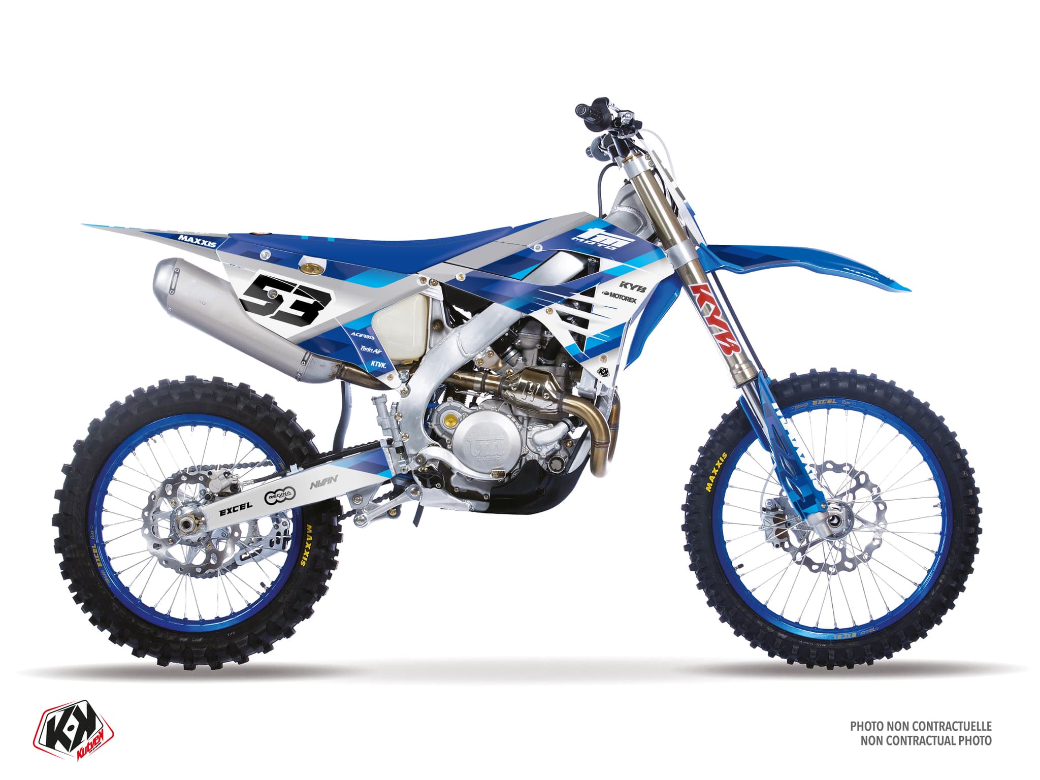 Dirt Bike TM MX 450 FI ORIGIN White graphic kit
