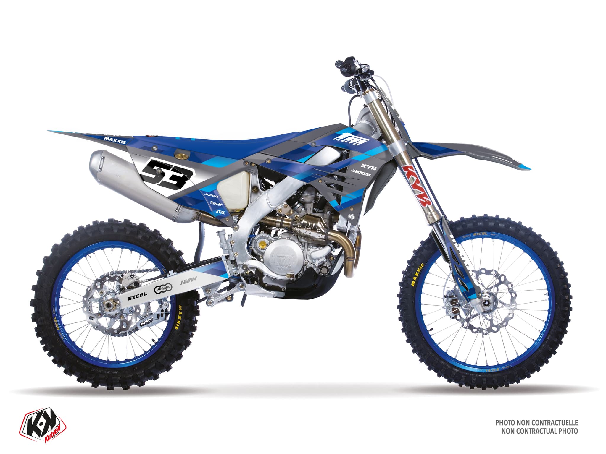 TM MX 450 FI Origin K25 Blue Dirt Bike Graphic Kit
