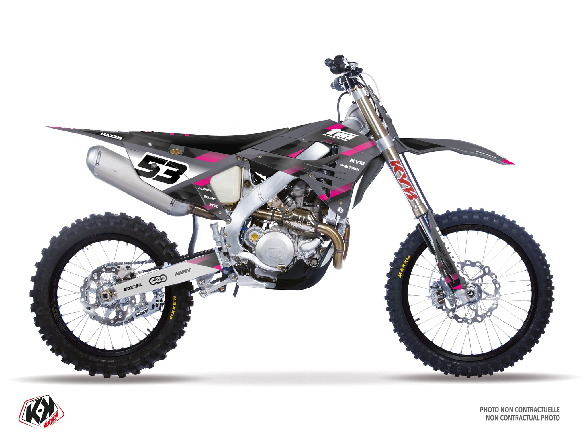 Dirt Bike TM MX 450 FI ORIGIN Pink graphic kit